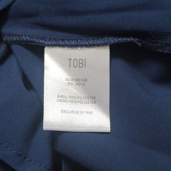 New With Tags Women's Size Small Tobi‎ Blue Lined Dress With Pockets - Picture 10 of 11